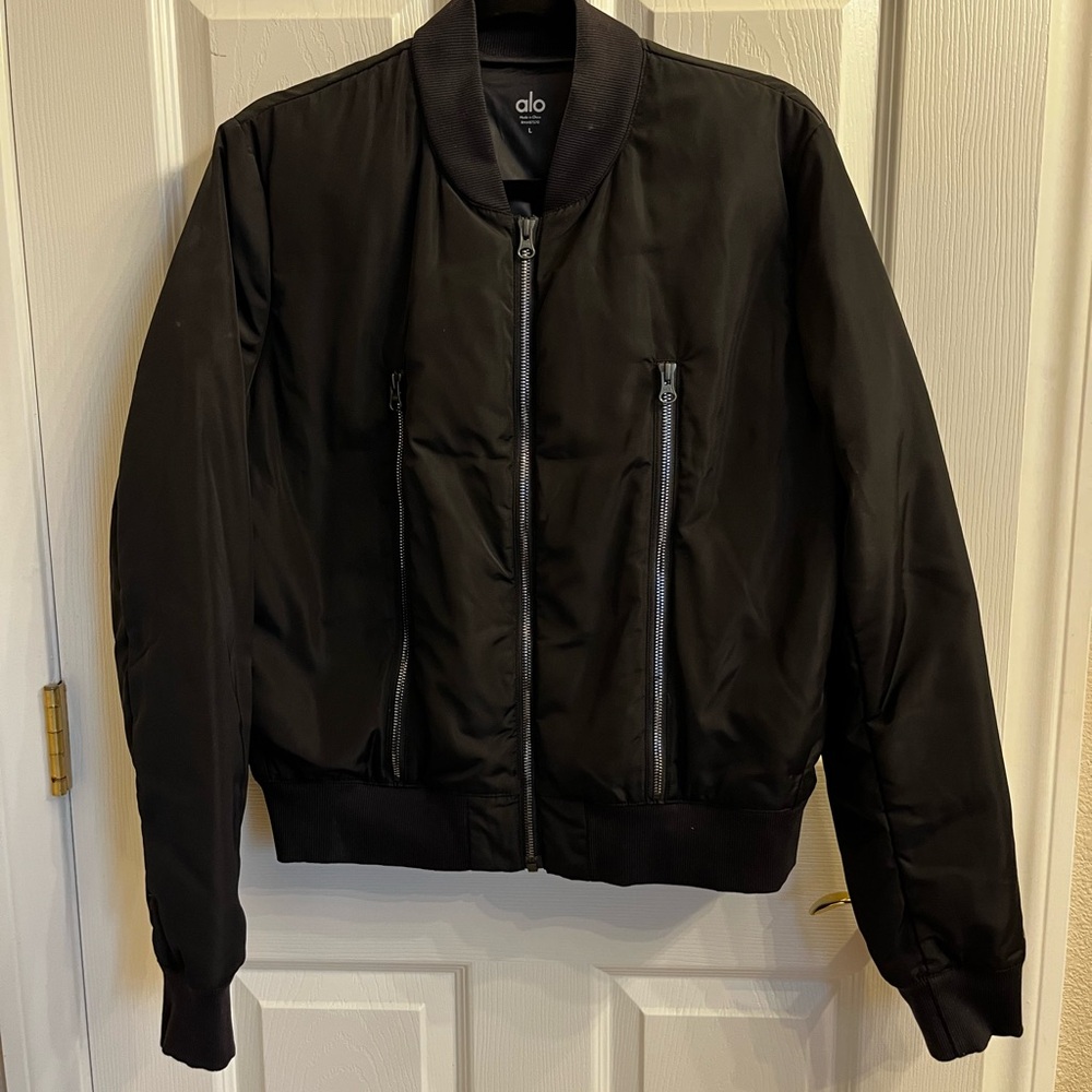 ALO Yoga Women's Black Bomber Jacket